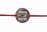  Taufarmband Kommunion Babyarmband Kinderarmband Namensarmband Gravurarmband Kindernamen Personalisiertes Armband Einheitsgröße Symbol Fisch 925