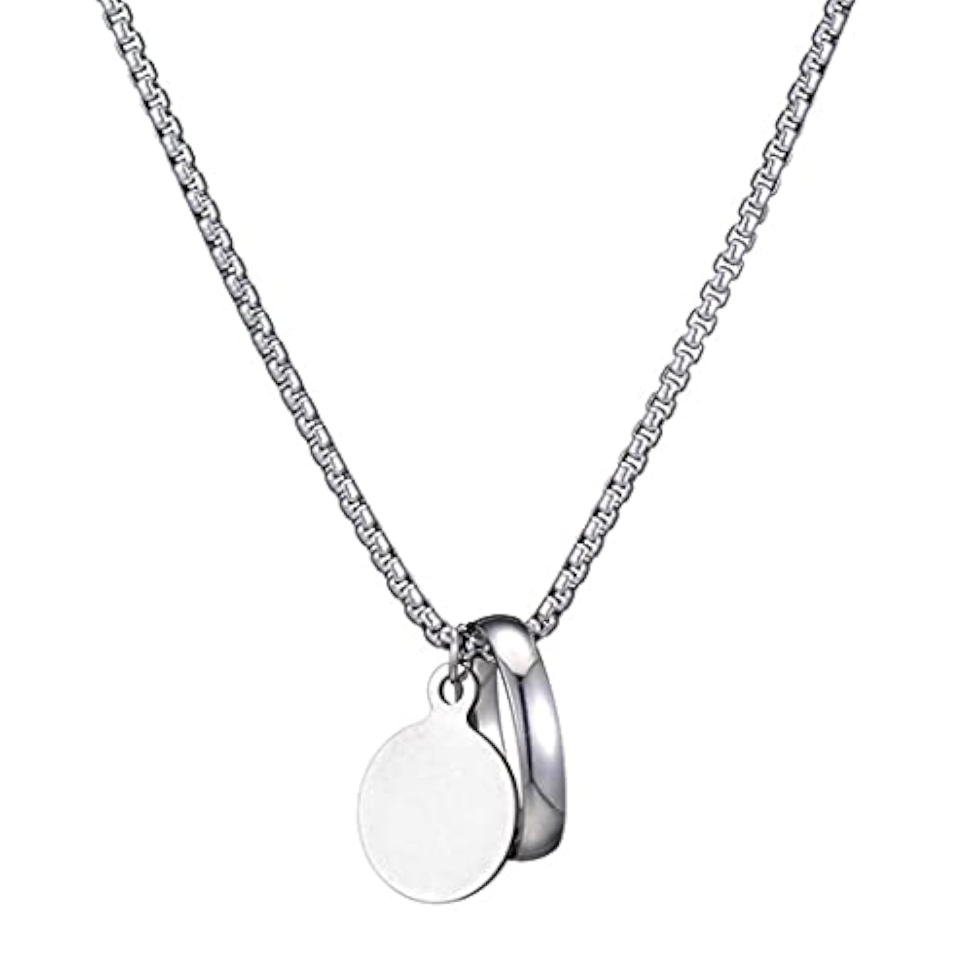 Men's Adjustable Long Pendant Necklace, Casual Charm