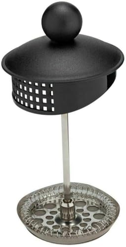 Miniatura 4 de Glow Classic Continental,Cafetera Negra De 350 Ml, Cafetera De Prensa Francesa Con Olla De Vidrio Templado A Prueba De Golpes Y Filtro De Émbolo Para Granos Molidos, Té Espresso