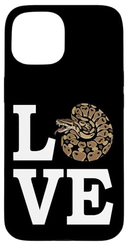 �{�[���p�C�\�� �T���O���X���D�� ঒��� �w�r Ball Python Snake Owner Love �X�}�z�P�[�X iPhone 15 �p