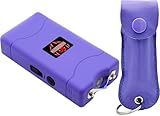 FIGHTSENSE Self-Defense Kit 1/2oz Pepper Spray & Mini Stun Gun for Men & Women,25 Burst,12 Foot Range,1.60 µC Painful Charge,LED Flashlight,Safety Switch (Violet)