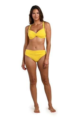 Image of La Blanca Women's Island Goddess Shirred Band Hipster Bikini Bottom