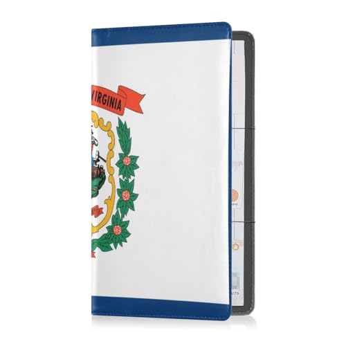 Porta carte di registrazione e assicurazione da da auto pelle di alta qualità per uomini e donne vano portaoggetti organizer per qualsiasi da da auto camion moto rimorchio o barca bandiera dello stato