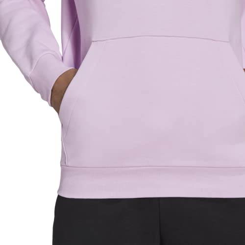 Adidas Men's Essentials Fleece Hoodie, Bliss Lilac/Black, X-Large #TOP4