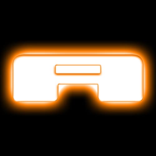 Image of ORACLE LIGHTING LED Letter A - Universal Illuminated Letter Badges, Matte White Surface Finish, 1 Light (Amber), Part # 3140-A-005