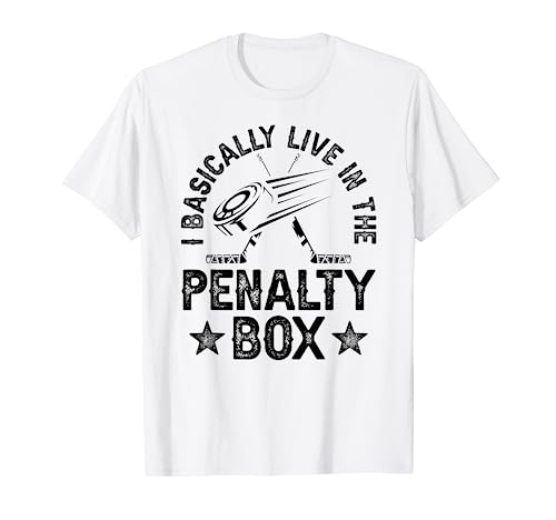 I Basically Live In The Penalty Box Equipo de jugador de hockey sobre hielo Camiseta