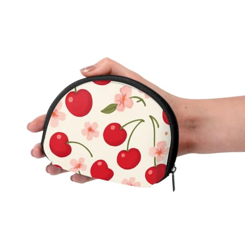 Portable Coin Purse Cherry Sakura Blossom Mini Zippered Money Pouch Card Holder3