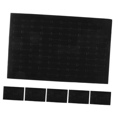 WESIEVYA 6 Piezas Cojín De Esponja Para Joyero Estante De Exhibición Del Folleto Soporte De Escritorio Para Plantas Mini Barandillas Paleta De Accesorios Revistero Cesta Posavasos Black