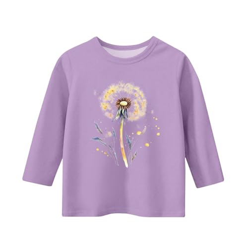 Girls Solid 3/4 Sleeve Blouse Summer Round Neck Top | Breathable Loose Fit Tee Comfortable Trendy Toddler Kids Clothes3