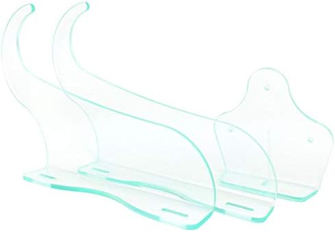 Surfboard Wall Racks - Display, Clear Acrylic, Vertical Wall Mount