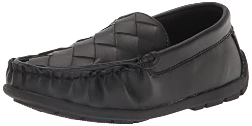 Steve Madden Boy's Bvictry Loafer, Black Leather, 2 Little Kid #TOP10