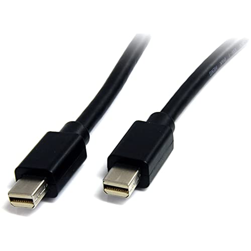 StarTech.com 1m (3ft) Mini DisplayPort Cable - 4K x 2K Ultra HD Video - Mini DisplayPort 1.2 Cable - Mini DP to Mini DP Cable for Monitor - mDP Cord works with Thunderbolt 2 Ports - M/M