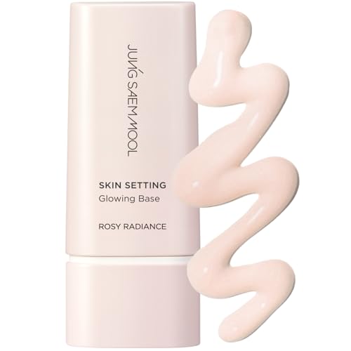 JUNG SAEM MOOL Skin Setting Glowing Base 1.35 Fl Oz, Hydrating Primer with Fine Pearls for Radiant Glow, Pore-Smoothing Pink Flower Complex, Makeup Base for Dry and Combination Skin, Korean Makeup
