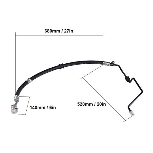 Wmphe Compatible With Power Steering Pressure Hose Assembly Honda Odyssey V6 3.5L 2005 2006 2007 Replace Oem 53713-Shj-A01 #TOP2
