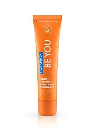 Creme Dental Curaprox Be You Pure Happiness Laranja 60ML Sabor Pêssego