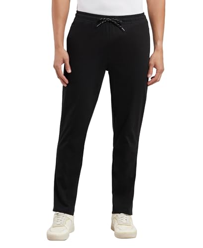 Jockey 9500 Men's Super Combed Cotton Rich Regular Fit Mid Rise Trackpants with Side Pockets