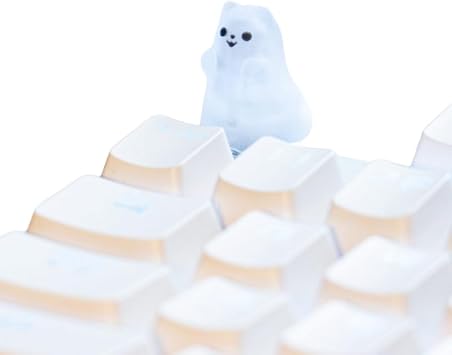 Custom Cute Key Cap ESC Key Cap Resin Backlit Key Cap Halloween Ghost Craftsman Key Cap R4 OEM Profile Key Cap MX Style Switch for Mechanical Gaming Keyboard DIY Key Caps 03