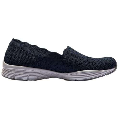 Image of Skechers Women's Seager Stat Scalloped Collar Engineered Skech-Knit Slip-on Classic Fit Loafer