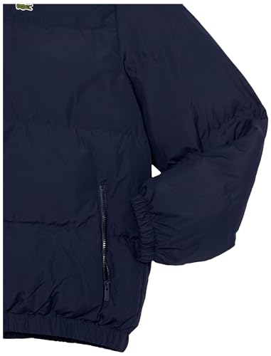 Image of Lacoste Boys' Embroidered Crocodile Hooded Puffed Jacket