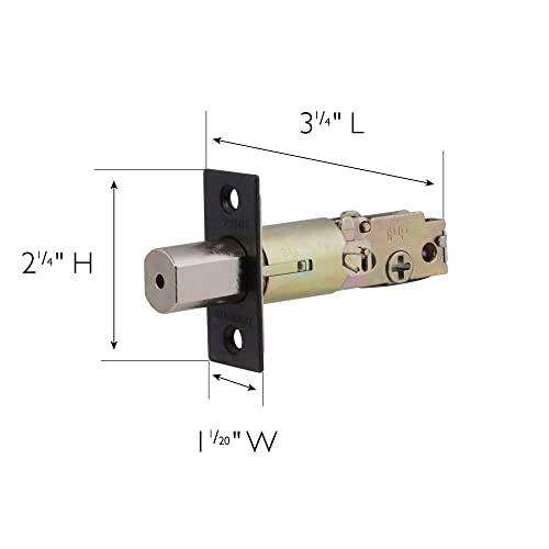Design House 728279 Pro, Oil Rubbed Bronze, Square Deadbolt Latch, 3 Piece #TOP2