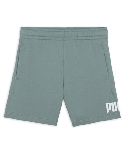 PUMA Ess No. 1 Logo Shorts TR PS, Pantaloncini Lavorati a Maglia Bambino, Green Moon,