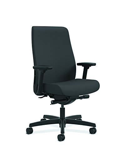 Hon Endorse Mid-Back Task Chair- Upholstered Computer Chair For Office Desk, Black (Hlwu) #TOP26