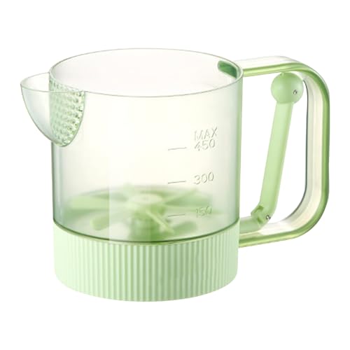 Vaso para remover huevos, batidor de prensa manual semiautomático, 18,5 x 11,5 x 10,6 cm, recipiente mezclador de alimentos de cocina, batidor de huevos rápido, herramienta fácil de hornear y cocinar