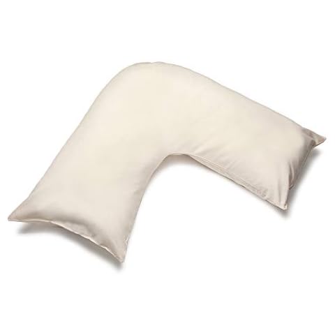 Belledorm Easycare Percale V-Shaped Orthopaedic Pillowcase (One Size) (Cream) Cover