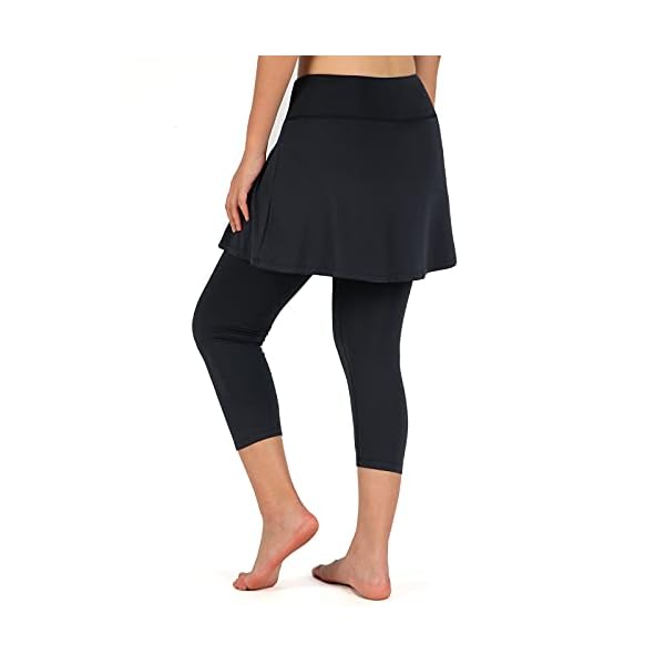 Turnhier-Womens-Skirted-Leggings-with-Skirts-Tennis-Skirted-Leggings-for-Women-with-Pockets Turnhier Women's Skirted Leggings with Skirts Tennis Skirted Leggings for Women with Pockets