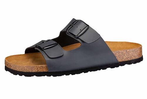Lico Herren Bioline Man Flache Hausschuhe 45 anthrazit