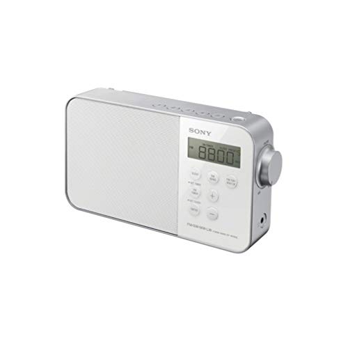 Preisvergleich Produktbild Sony ICF-M780 Tragbares, digitales Uhrenradio(UKW / KW / MW / LW-Tuner, LED-Beleuchtung, Alarmfunktion, Netzteil- oder Batteriebetrieb) weiß