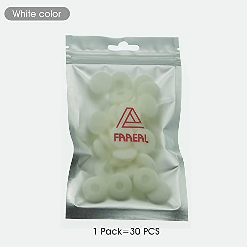 Faaeal 15 Pairs Soft Foam Earbuds Headphone Earpads Ear Bud Pad Cushion Replacement Sponge Covers Compatible With Airpods Ipod Iphone Itouch Ipad Headsets/Faaeal In Ear Earphones (White) #TOP6