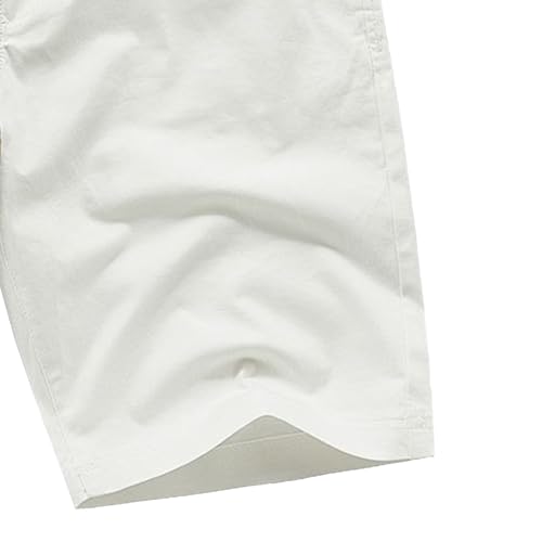 Short homme blanc coupe chino classique léger extensible 48 FR