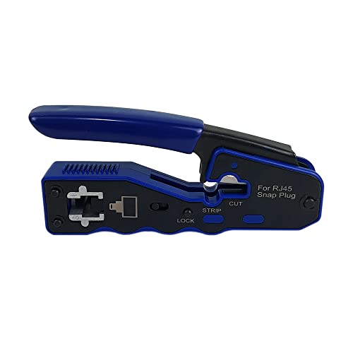 Alicate de Crimpar RJ45 de Passagem para Conector EZ Crimp 8P8C Blindado