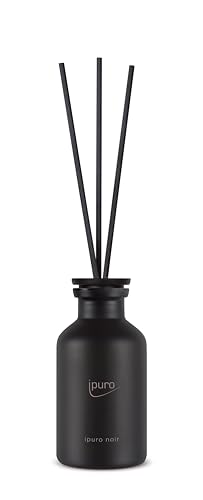 ipuro - Classic Raumduft Noir - 75ml | orientalischer Raumerfrischer mit Rose, Patschuli, Sandelholz, Eukalyptus & Kokosnuss Duft | Diffuser mit Stäbchen | Lufterfrischer für die Wohnung