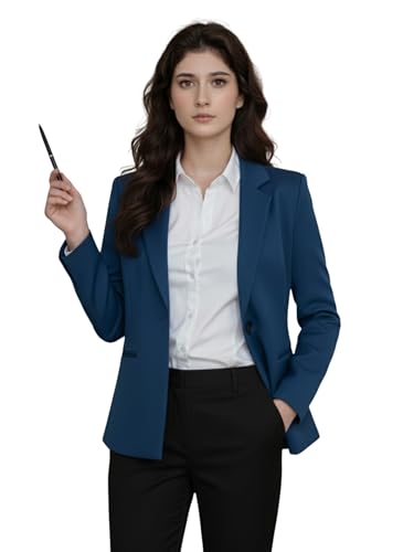 ROCKSY Formal, Smart Casual Blazer for Women, Regular Fit Stylish...