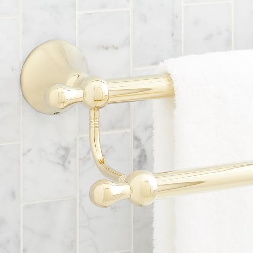 Signature Hardware 955107 Traditional 26-3/4" Towel Bar - Polished Brass