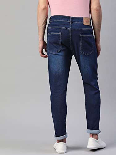 Image of Hubberholme Men's Stretchable Slim Fit Jeans - Casual Cotton Jeans for Men