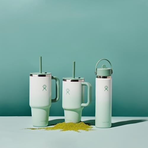 Hydro Flask Vaso de Viaje 32 Oz con Asa, Tapa y Pajilla - Acero Inoxidable Aislado en 32 Oz Matcha Ombre miniatura 4