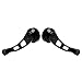 KIMISS 2pcs Window Crank Handle Car Window Handle Winder Riser Replacement Alloy Automotive Replacement Manual Window Regulators for Classic Car (Black)