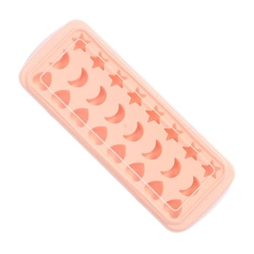 Molde para cubitos de hielo de silicona rosa miniatura 1