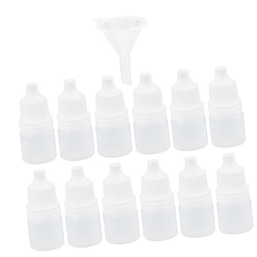HOMOCONO Dropper Bottles 12pcs 3ml Reusable Dropper Bottles for Eye Drops Portable and Leakproof Liquid Dropper Bottles