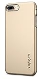Spigen Thin Fit iPhone 7 Plus Case with Premium Matte Finish Coating and QNMP compatible for iPhone 7 Plus - Champagne Gold