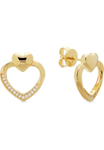 Boucles d'oreilles JETTE en argent 925 recyclé et zirconium de haute qualité