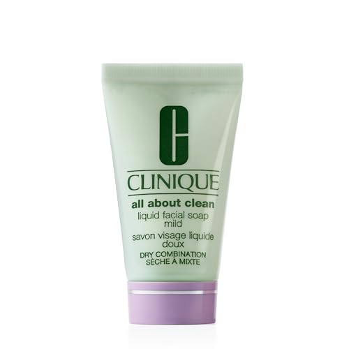 Clinique All About Clean Liquid Facial Cleanser Soap, Mild For Dry Combination Skin Types