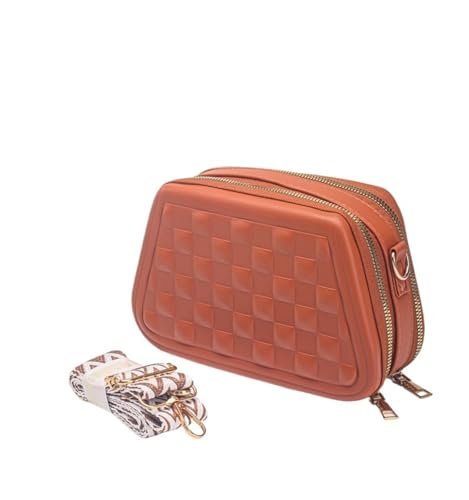 Fashion Simple Handbag Wallet Small Square Bag(Lightbrown)