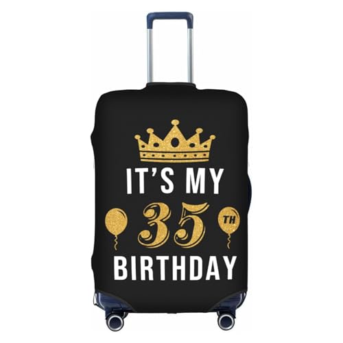 Travel Luggage Cover It‘s My 35th Birthday Fashion Washable Baggage Suitcase Protector Fit For Luggage Small