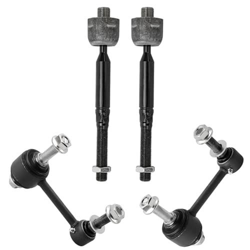 Image of Detroit Axle - 10pc Front End Suspension Kit for 2016-2020 Dodge Durango Grand Cherokee, 4 Upper Lower Control Arms with Ball Joint 4 Inner Outer Tie Rods 2 Sway Bars 2017 2018 2019 Replacement