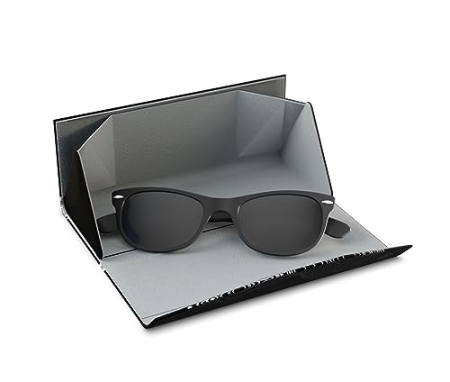 GOGGLESOC SUNNYCASE: Collapsible Glasses Case | Sustainable Magnetic Folding Hard Case | Super Pack3