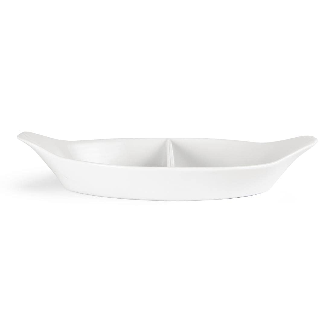 Olympia - Juego de 6 platos ovalados divididos (290 x 160 mm, porcelana)